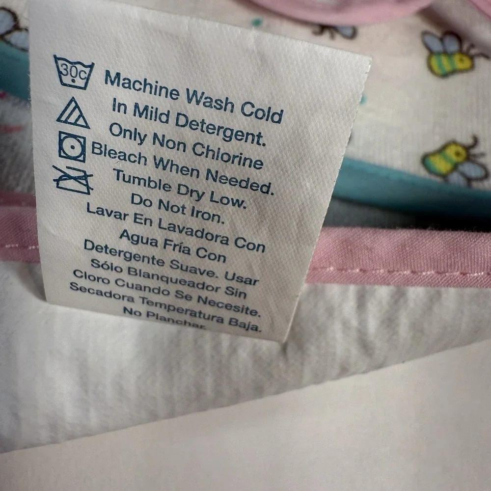 Vintage Baby Bibs Vinyl Backed Lot of 5 Hamco 2004 Y2K‎ Feeding Pink & Blue EUC